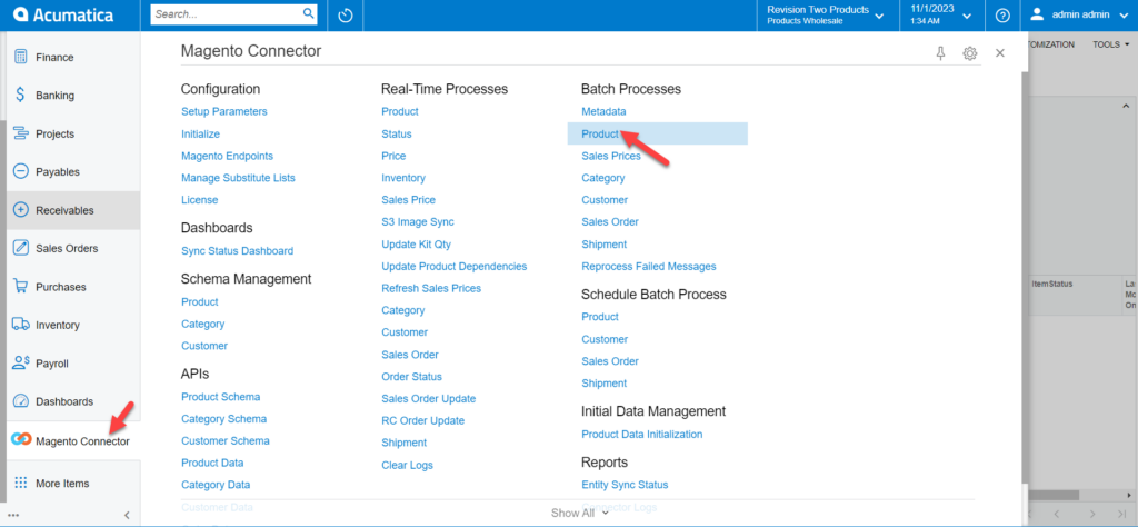 Product Batch process